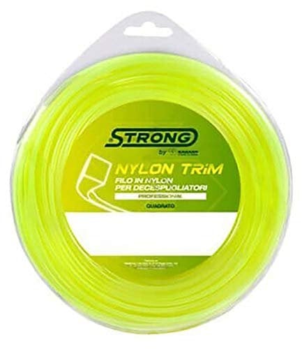 Strong Filo di Ricambio per DECESPUGLIAOTORE Misura: 2.4X70MT Filo in Nylon Quadro