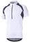 BERGRISAR Herren Radtrikot Fahrradtrikot Kurzarm, Halbem Reißverschluss Rennrad Mountainbike Trikots T Shirt 3+1 Taschen BG060, Weiß, X-Large