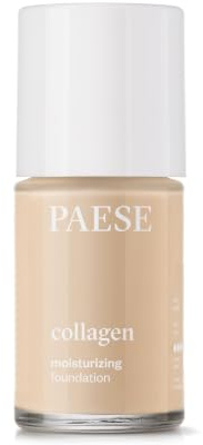 Paese Cosmetics 302N Beige Collagen Moisturizing Foundation, Medium Coverage, with Aloe Vera, 30ml