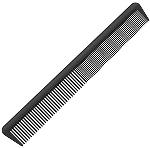 Carbon Kamm, Damen Herren Haarschneidekamm Bartkamm Antistatisch, Haarkamm Männer & Frauen, Bruchfester Premium Carbon Kamm Herren, 19cm Antistatischer Feiner Haar Kamm Friseur zum Haare schneiden