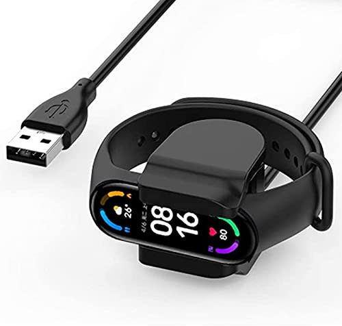 onetuo Compatible with Ama-zfit Band 5 Charger, USB Charging Cilp Dock Replacement Charger Cilp Compatible with Ama-zfit Band 5 Fitness Tracker (Black)