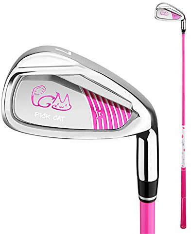 Golf Sand Wedge Kids Beginner Golf Club No. 7 Iron 28-32inch Golf Drivers for 3-12Y Boys Girls Sports Children's Golf Putters (Pink,28'' for 3-5Y)