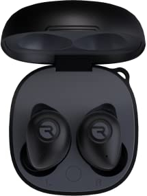Raycon Fitness Bluetooth True Wireless Earbuds with Built in Mic 54 Hours of Battery IPX 7 Waterproof and Charging Case with Talk, Text, and Play Bluetooth 5.2 Portable Sport (Black)