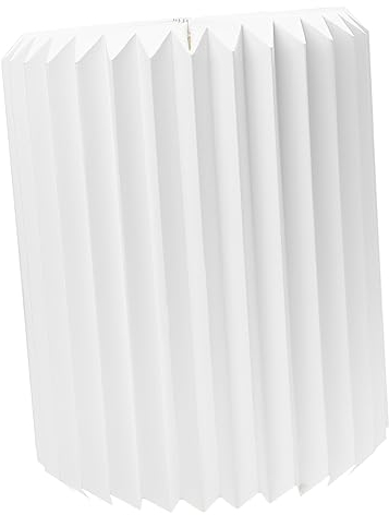 DOITOOL Origami-Laterne Stoff Leicht Hängeleuchten Mit Steckerkabel Blumenlampe Origami Pendelleuchte Hängeleuchte Einstecken Japanische Laternen Stehlampe Papier Weiß E27 Leuchter