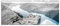 Pixxprint Glasbild Panorama, Wandbild aus Echtglas, Küste in Norwegen, 120x50 cm, inkl. Aufhängung und Abstandshalter