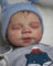 BNNPUU Reborn Babys Junge 19-Zoll Handgemachte Lebensechte Babypuppe Soft Cloth Body Reborn Baby Doll Like A Lifelike Baby Closed Eyes Junge