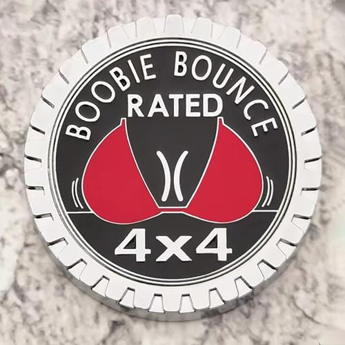 Badge Rated Car Emblem, 4x4 Metal Automotive Bigfoot Badge 3D Metal Car Badges Embleme Round Emblem Decals Car Badge Decals Stickers Compatible with Jeep Wrangler Vehicles Trucks SUV (Style D)