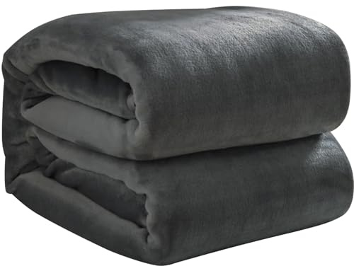 Ruhhy Kuscheldecke 160 x 200 cm Tagesdecke 4 Jahreszeiten Warm Leicht Weich Grau 22695