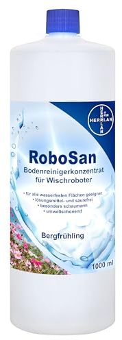 HERRLAN® RoboSan Bodenreiniger 1000 ml – Reinigungskonzentrat für Wischroboter - Duft: Bergfrühling - Für alle Saug- & Wischroboter - Made in Germany