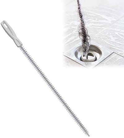 Thapncow 45cm Cepillo de Drenaje Tubo Flexible Largo|Alambre desatascador tuberias|Cepillo Limpieza Tubos cerdas torsión|Desatascador tuberias Profesional|Desague Fregadero,Tube unblocking