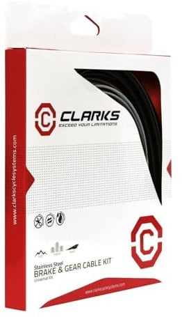 CLARKS Stainless Steel Brake and Gear Cable Kit - Comprehensive Replacement Set for Road, MTB, and Hybrid Bikes