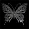 Schmetterling Strass Aufbügeln, Heat Transfer Decal Bling Strass Aufkleber Heat Transfer Patch Kleidung Reparatur Applique für T-Shirt Kleidung Hose Taschen (1)