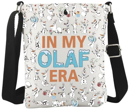 JTOUK In My Olaf-Era Crossbody-Tasche, Schneemann, Geschenk für Olaf-Liebhaber, Olafera Cb EU, 6.5 Inches ×8.27 Inches