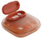Medikamentenbox 4 fächer, Pillendose Klein, Tragbare Reise Pillen-Organizer, Mini Pillenbehälter für die Handtasche, Kompakter Reise Medizin Organizer für Vitamine, Fischöl, Medikamente (Orange)