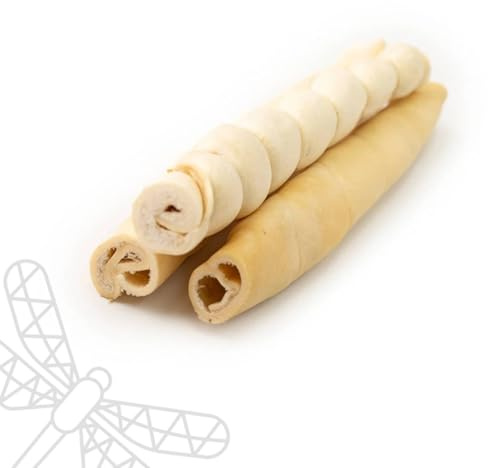 Dragonfly Products Natural Beef Chew Rolls for Dogs, Long Lasting Chew | low fat, low odour, cleans teeth, grain & gluten free, all breeds, 5 pack