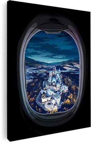Artmazing | Narnia Landing Bild bunt | S-Art Bilder | Narnia Landing Bilder Modern | Leinwandbilder XXL Wohnzimmer | Wandbild Narnia Landing Deko XXL | Bild Leinwand XXL | buntes Poster für Wand