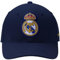 Icon Sports Offiziell lizenzierte Real Madrid verstellbare Dad Cap - Weiß & Schwarz Baumwolle Hut mit Schnalle für Damen & Herren