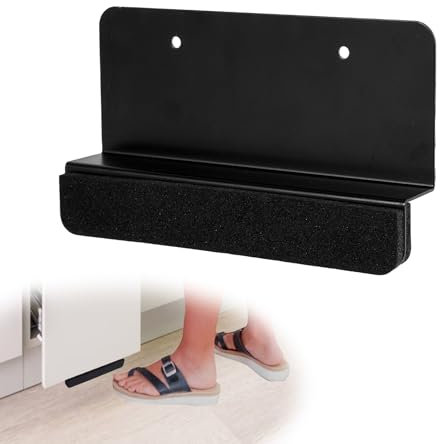 Gosknor Fußgriff für Müllschublade, Handloser Fußgriff für Mülleimer Freihändiger Müllschrank Berührungsloser Öffner für Schubladen Mülleimer Voll Überlappende Schranktür (Schwarz)