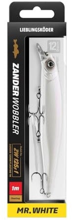 Lieblingsköder Zanderwobbler 125mm 20g - Wobbler zum Zanderangeln, Farbe Lieblingsköder:Mr. White