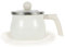 Enamel Milk Pan with Lid, 2 Quarts Small Sauce Pan Butter Warmer with Effortless Handle, Healthy Uncoated Soup Pot Cookware Cooking Pot for Stove Tops (White)