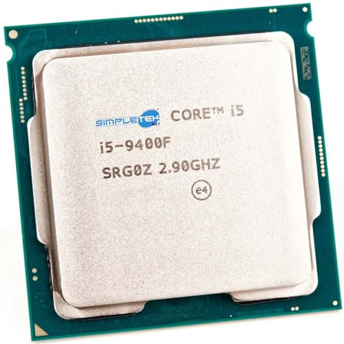 SIMPLETEK - Core i5 9400F LGA 1151 LGA1151 V2 CPU Processor Without GPU 6C/6T 4.10 GHz (Without Heatsink, Without Box, Requires Dedicated Video Card Not Included)