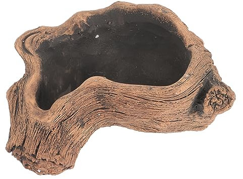 FONDOTIN Gartentöpfe Und Stumpfpflanzer Aus Kunstholz Rustikaler Blumentopf Aus Zement Zur Dekoration