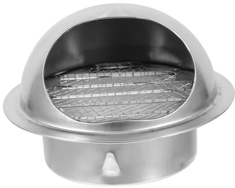 PRETYZOOM Tappo Sfiato Parete in Acciaio Inossidabile Copertura della Scarico del Bagno Tappo Uscita Antipioggia per Cucine e Bagni