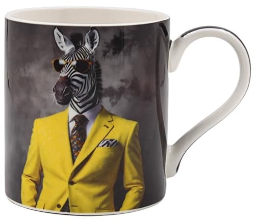 Lesser & Pavey Urban Art Zooted & Booted Mug | Hot & Cold Drinks, Fine China, Home & Office, Comfortable, Easy-To-Hold