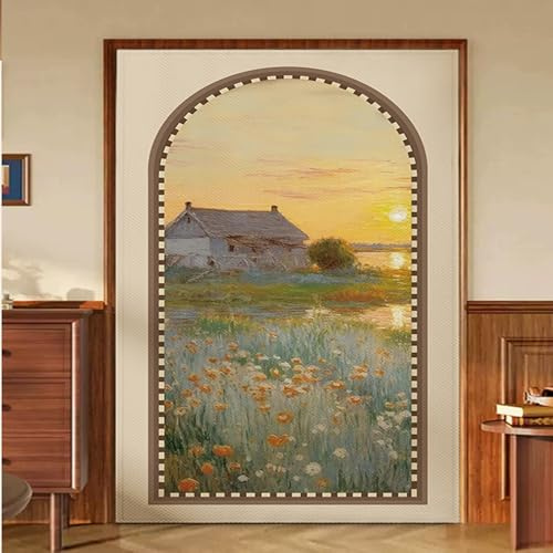 Thermo-Vorhang Tür Winter, Wärmeschutzvorhang für Türen 90x250cm, Kälteschutz-Vorhang Haustür, Thermovorhang Gegen Kälte, Türvorhang Winddicht Schalldämmender(C,120x200cm)