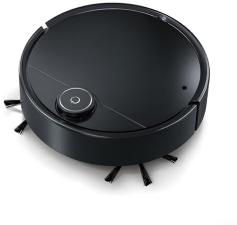 Limpiador robótico inalámbrico de pisos, robot aspirador inteligente inalámbrico 5 en 1 con trapeador, humidificador de nano-spray y control de aplicación para suelos duros