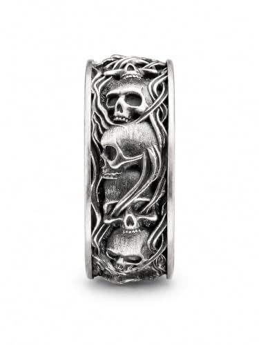 Ring PURGATORY aus 925 Sterling Silber Massiver Damen & Herren Silberring Markantes Design Statement Schmuck mit Charakter