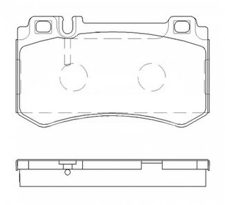 Borg & Beck BBP2478 Rear Brake Pads To Fit Mercedes CLS63 AMG(C219) 4/06-