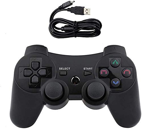 Manette de jeu pour PS3 sans fil noire générique Playstation 3 + câble de chargement - game story (vendeur français)