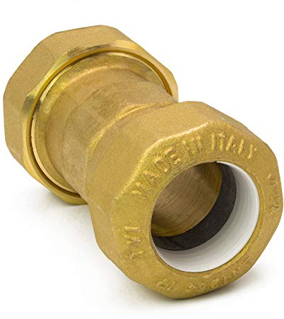 PE Rohr *MESSING Verschraubung - Kupplung 32 mm - Muffe Fitting Klemmverbindung