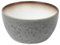 BITZ Schüssel, Schale, Müslischale, Snackschale aus Steingut, 14 cm im Durchmesser, Grau/Creme