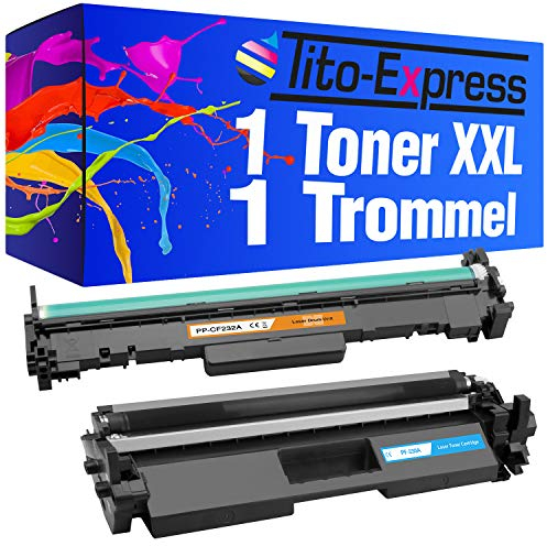Tito-Express 1 Toner XXL & 1 Trommel für HP CF230A & CF232A | Geeignet für HP Laserjet Pro M203 M203DN M203DW MFP M227FDN M227FDW M227SDN | Toner 1.600 Seiten