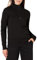 Amazon Essentials Damen Langarm-Oberteil aus Fleece mit Viertelreißverschluss (in Übergröße erhältlich), Schwarz, M