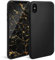 Moozy Minimalist Series, Cover in Silicone per iPhone X e iPhone XS, Nero - Finitura Opaca, Custodia Sottile e Morbida in TPU