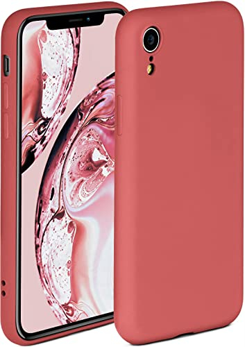 ONEFLOW Soft Case für iPhone XR Hülle aus Silikon mit Kameraschutz, Silikonhülle mit erhöhtem Schutz fürs Display, Backcover Schutzhülle, weiche Handyhülle, Rot