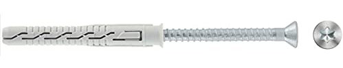 Fissaggio del telaio a parete con tassello in nylon 10 x 300 viti a testa svasata impronta TX Pack da 25