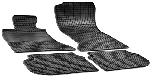 Walser DirtGuard Gummi Fussmatten Auto für BMW 5 (F10, F11) 2009-2017, 100% passgenaue Auto Fußmatten, robuste Universal Fußmatte Auto, Gummimatten Auto