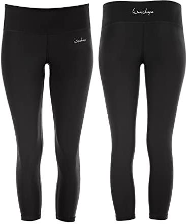 WINSHAPE Damen Functional Power Shape 7/8-tights Ael302 Mit Anti-rutsch-effekt, Slim Style Leggings, Schwarz, S EU
