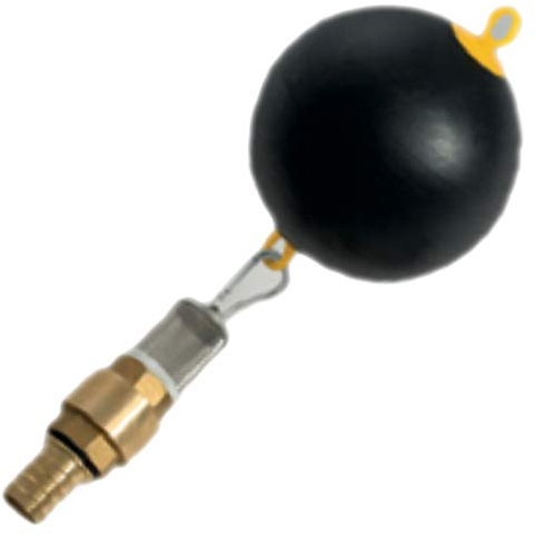 Fußventil Tülle Schwimmer - 25mm Tülle für 1 Schlauch ∅ Korb 100mm