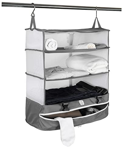 The Hanger Store Travel Hanging Closet, Wardrobe. Suitcase & Luggage Organiser