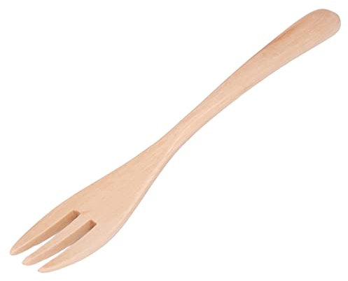 Deror Fourchettes en Bois pour la Cuisine – 1 Paquet de fourchettes en Bois Taille Parfaite idéale pour la Cuisine – Salade pâtes Grill Dégustation Fourchette Bois – Ustensiles de Cuisine en Bois