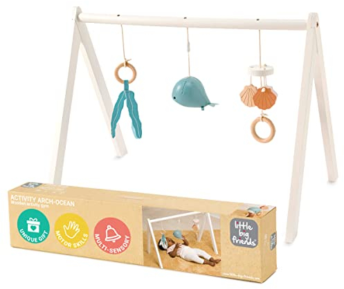 Little Big Friends Arche d'Eveil Jouet Montessori développe la motricité de bébé | Océan