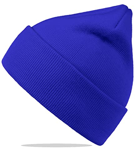 Van Der Rich ® - Weiche und Warme Strickmütze für Herren und Damen (BR-Royalblau, One Size)