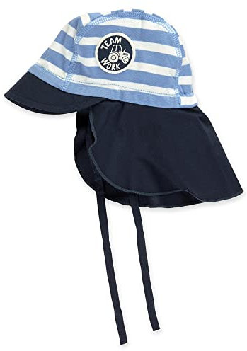 Sigikid Schirmmütze mit Nackenschutz aus Bio-Baumwolle für Baby Jungen in den Größen 38 bis 46