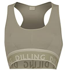 Dilling Damen Sport BH aus Merinowolle Seenebel 38