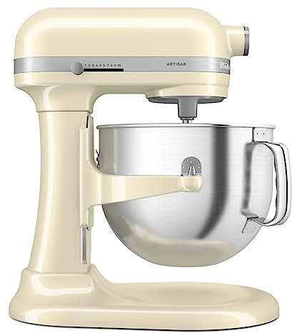 KitchenAid Artisan Almond Cream - Batidora de vaso con cuenco extraíble, 6,6 L